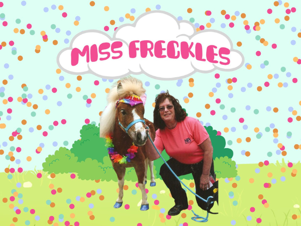 Reading with Miss Freckles