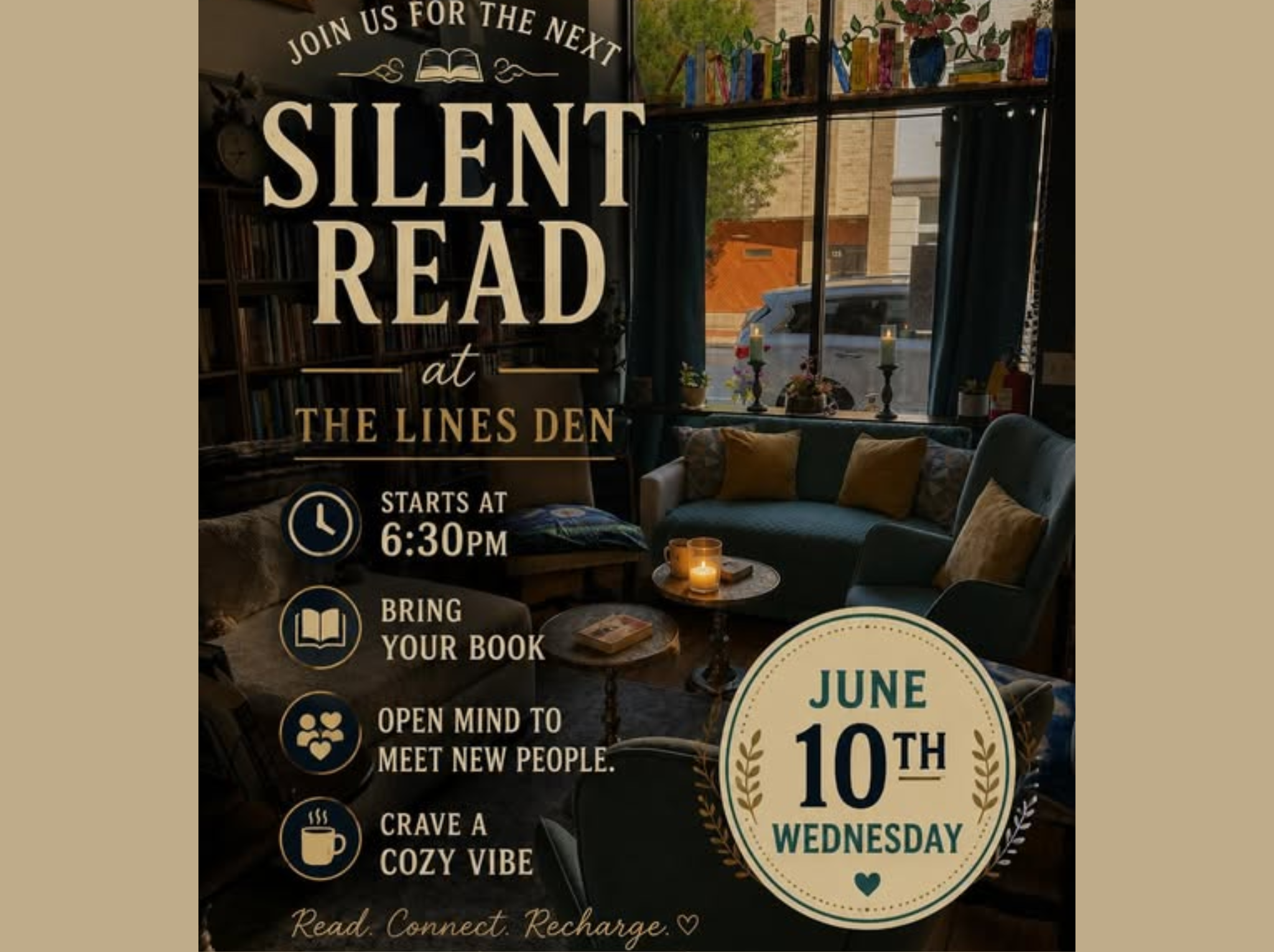 Silent Read at The Lines Den