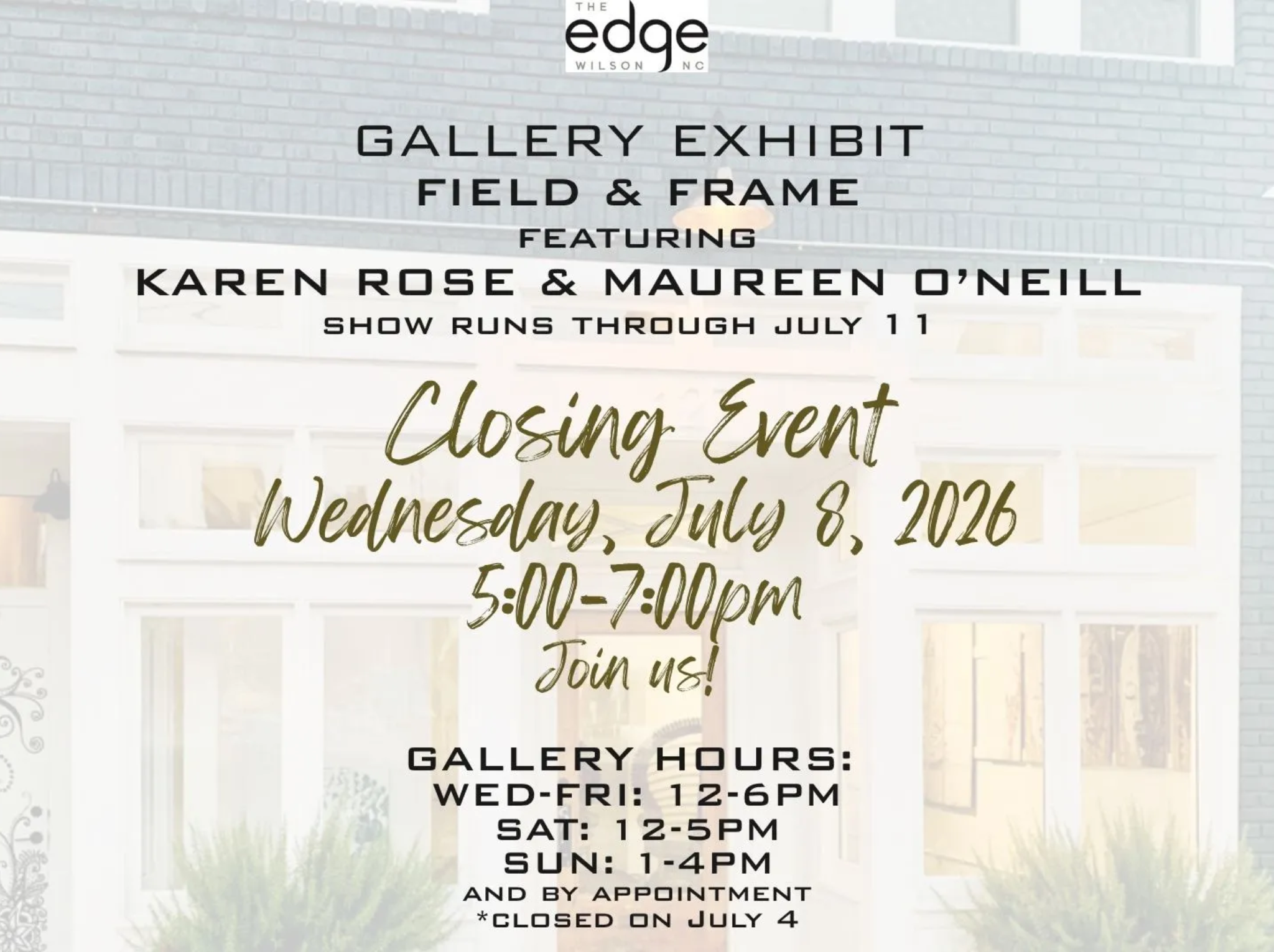 Exhibit Closing Reception