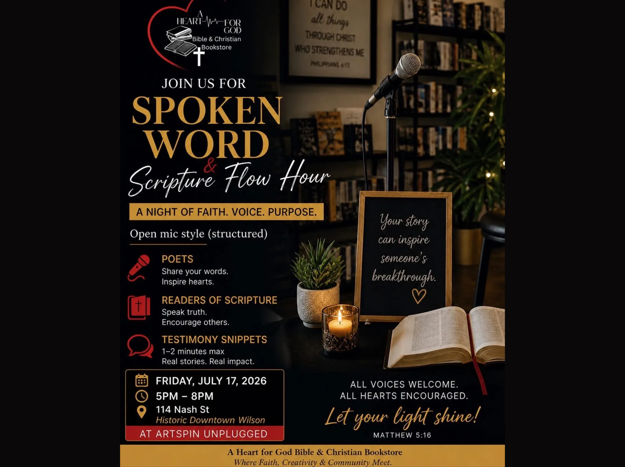 Spoken Word Scripture & Flow Hour