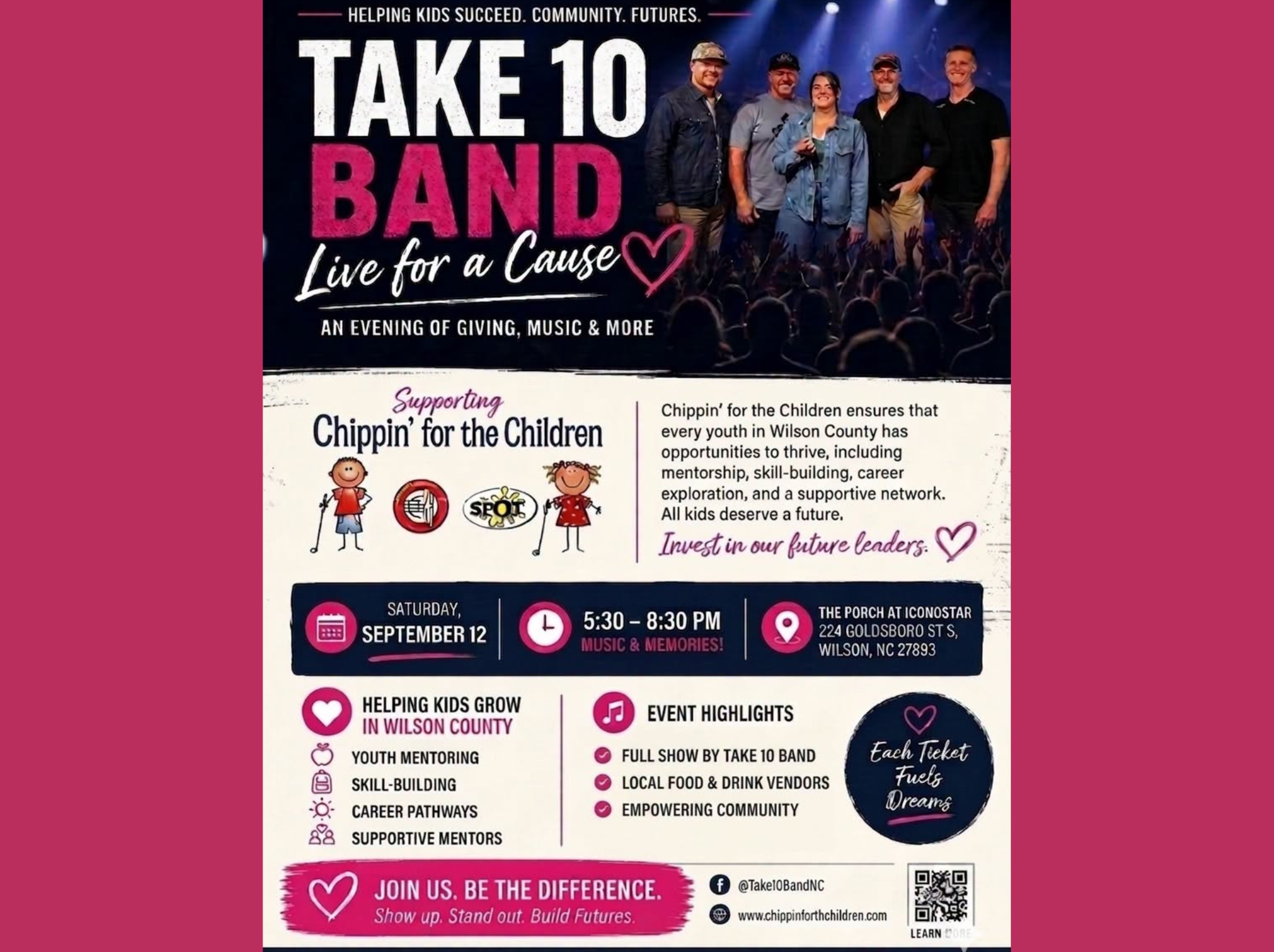 Take 10 Band: Live for a Cause